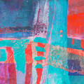 bright paper collage