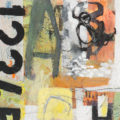 Abstract with font and numbers