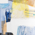 blue and yellow strong geometric abstract